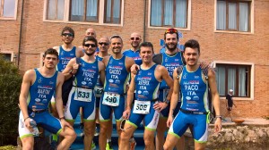 La squadra maschile Imola Triathlon ai campionati italiani duathlon sprint