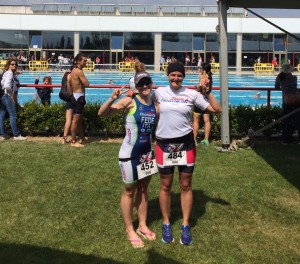 Federica Pirazzoli e Giorgia D'Angeli al Triathlon sprint Asola